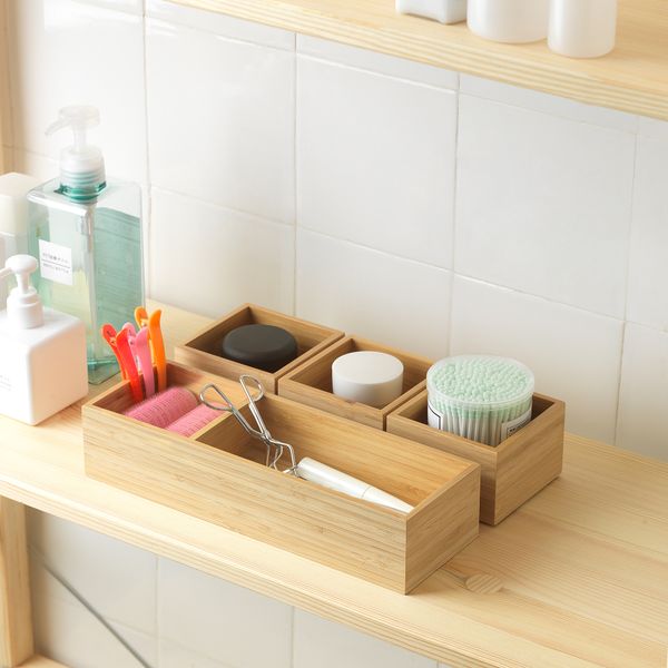 Набор коробок, 4 шт., 29x10 см, бамбук IKEA DRAGAN ДРАГАН 004.427.86 - схема-чертеж с размерами