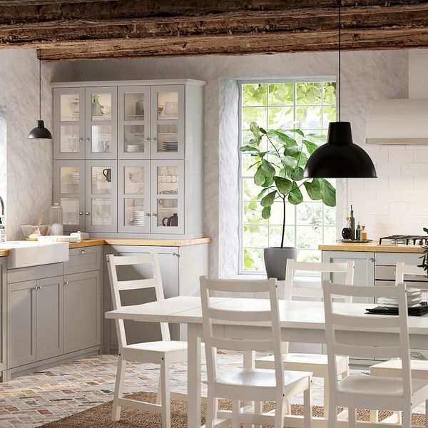 Дверь, светло-серый 60x100 см IKEA LERHYTTAN ЛЕРХЮТТАН 104.615.57 - схема-чертеж с размерами