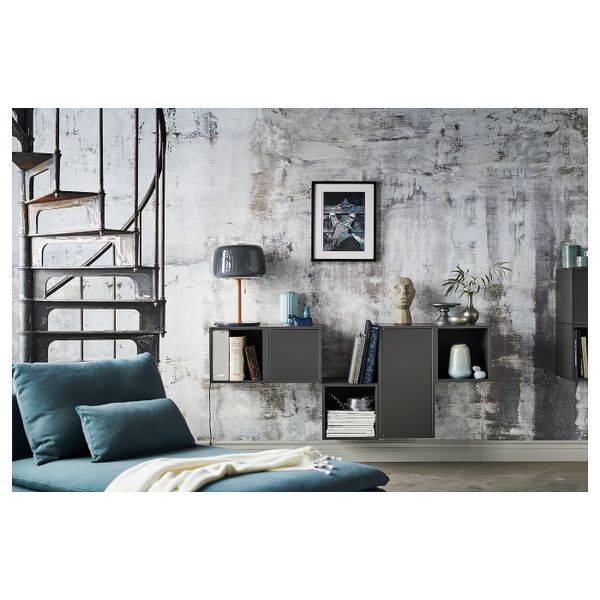 Шкаф с дверцей и 1 полкой, темно-серый 35x35x70 см IKEA EKET ЭКЕТ 503.737.33 - фото 4