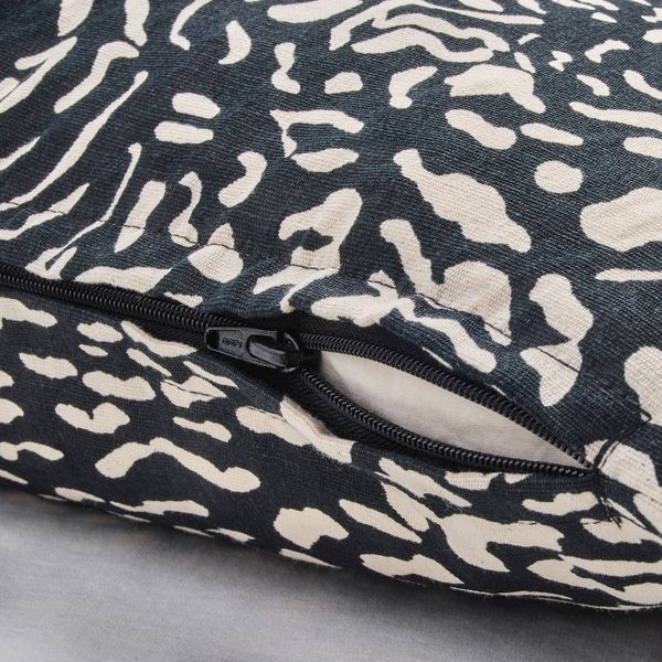 Чехол на подушку, черный/неокрашенный 50x50 см IKEA ГРИМХИЛД 804.650.62 - схема-чертеж с размерами