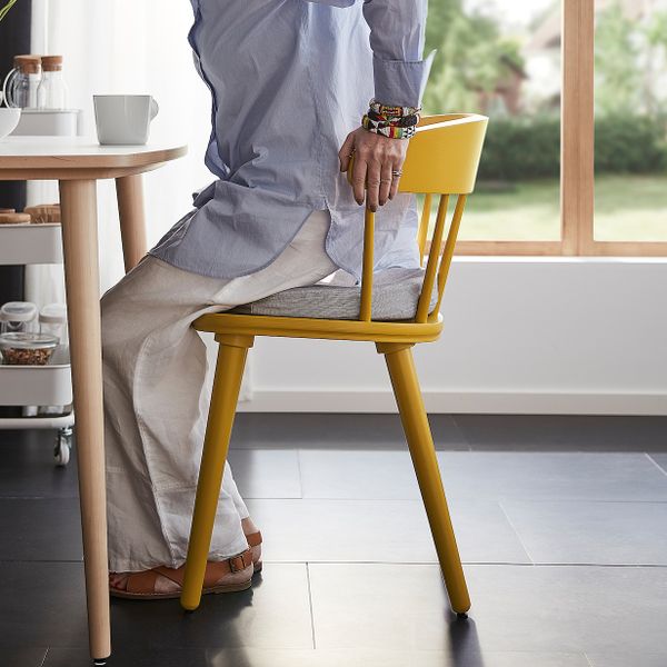 Стул, желтый IKEA OMTÄNKSAM ОМТЭНКСАМ 904.694.13 - фото 6