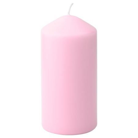 Неароматическая свеча формовая ДАГЛИГЕН, розовый (14 см)