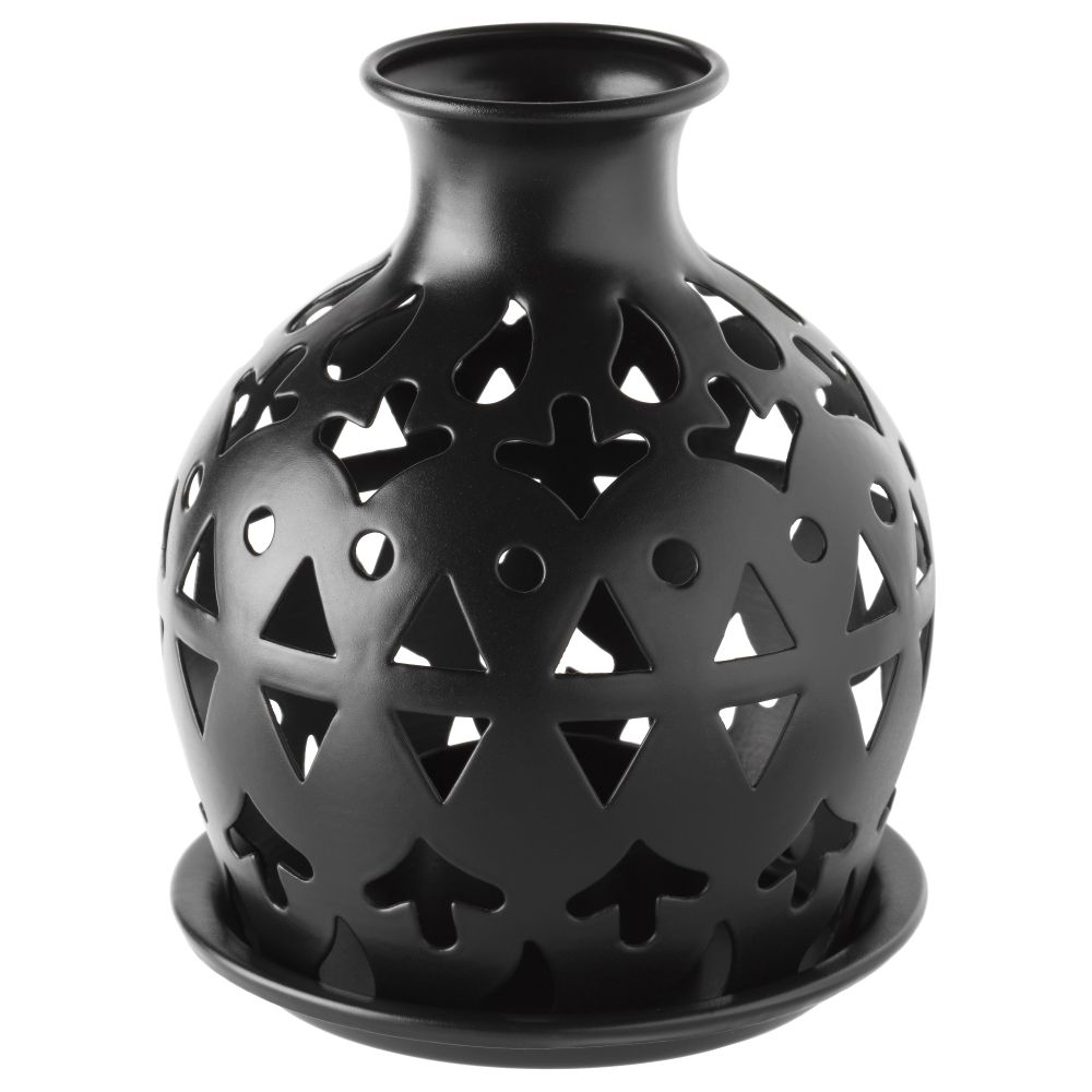 Фонарь для/свечи, греющей свечи СОММАР 2017, черный (12 см) - фото 1