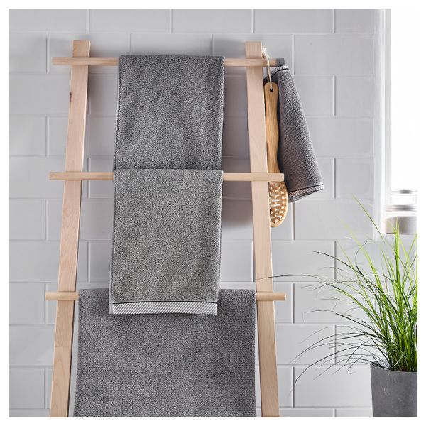 Полотенце, серый 30x50 см IKEA VIKFJÄRD ВИКФЬЕРД 904.052.18 - фото 5