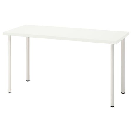 Письменный стол, белый 140x60 см IKEA LAGKAPTEN ЛАГКАПТЕН / ADILS АДИЛЬС 094.171.55