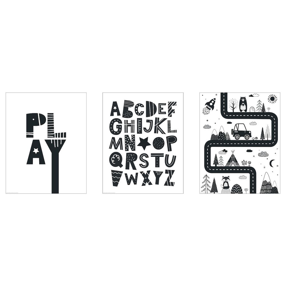 Постер, Игра 40x50 см IKEA БИЛЬД 104.566.31 - схема-чертеж с размерами