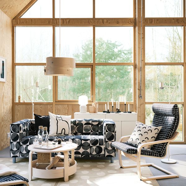 Ковер, короткий ворс, бежевый, белый точечный, 133x195 см IKEA BOGENSE 205.270.58 - фото 6