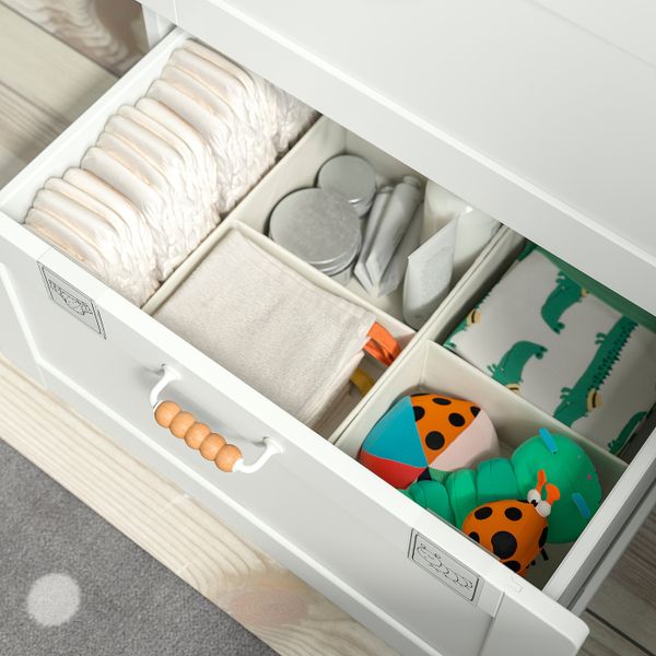 Гардероб, белый с рамой/с 3 ящиками 60x42x181 см IKEA SMÅSTAD СМОСТАД / OPPHUS ОПХУС 994.263.82 - фото 5