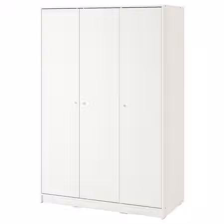 KLEPPSTAD Гардероб 3-дверный - белый 117x55x176 см