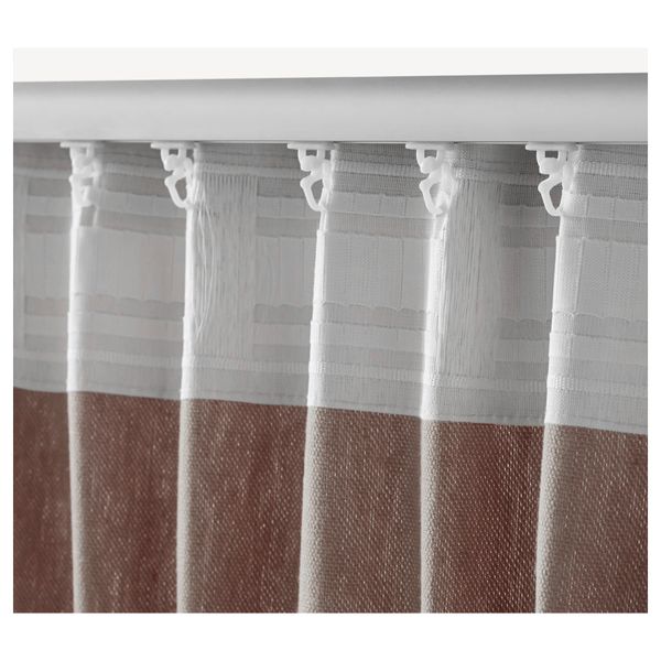 Гардины с прихватом, 1 пара ИНГЕРТ, коричневый (145x300 см) - фото 4