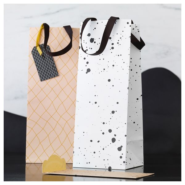 Ярлыки для подарков ЛАНКМОЙ, белый черный, розовый - фото 3