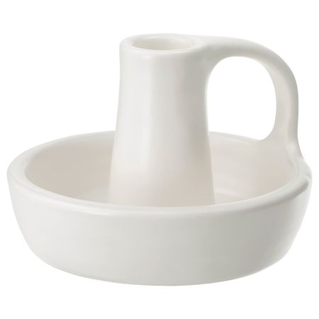 Подсвечник, керамика белый 8 см IKEA GODTAGBAR ГОДТАГБАР 204.456.75