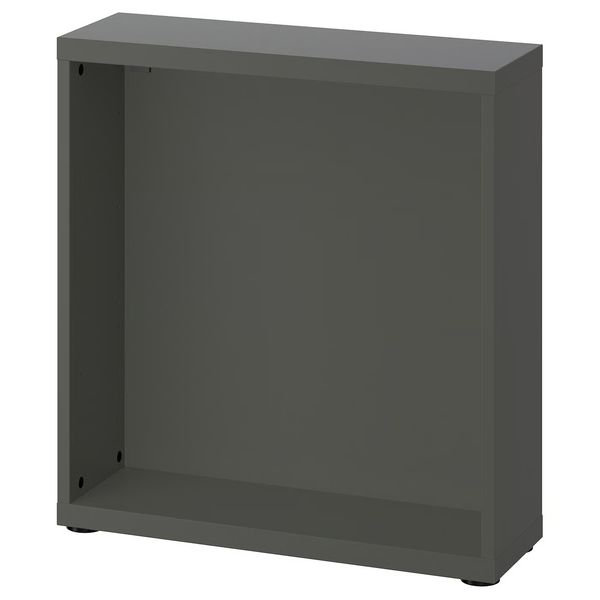 BESTÅ Каркас - темно-серый 60x20x64 см - схема-чертеж с размерами