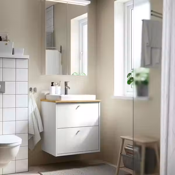 LETTAN Зеркальный шкаф с дверцами - зеркальный эффект/зеркальное стекло 60x15x95 см - фото 2