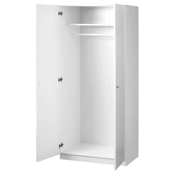 Гардероб БОСТРАК, белый (80x50x180 см) - фото 2