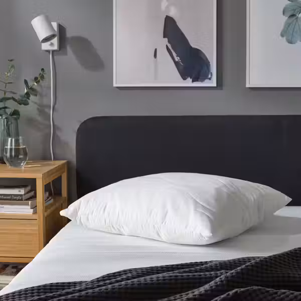 LÖKSTAMFLY ЛЁКСТАМФЛЮ Эргоном. подушка д/сна н/боку/спине 50x60 см - схема-чертеж с размерами