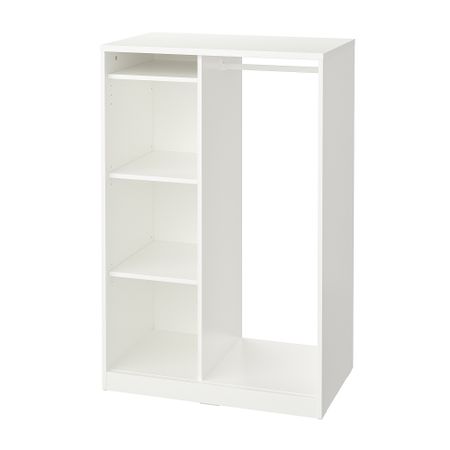 Открытый гардероб, 80x123 см, белый IKEA SYRLIG СИРЛИГVDE СЮВДЕ 704.395.73