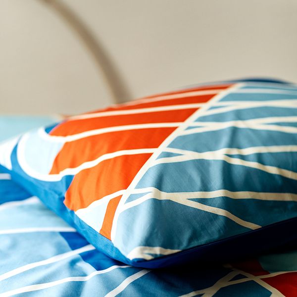 Пододеяльник и наволочка, беговая дорожка 150x200/50x70 см IKEA SPORTSLIG СПОРТСЛИГ 204.913.75 - схема-чертеж с размерами