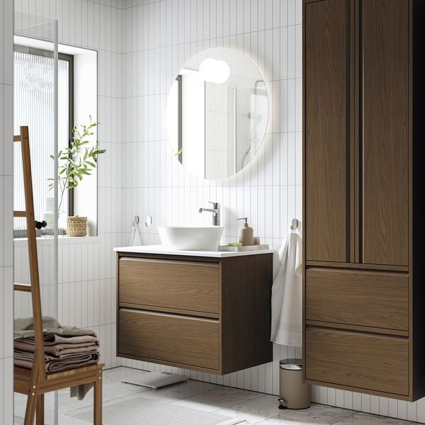 Шкаф с ящиками, раковина, смеситель IKEA KATTEVIK КАТТЕВИК, ÄNGSJÖN 995.140.86 - фото 3