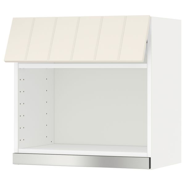 Навесной шкаф для СВЧ-печи МЕТОД, белый, Хитарп белый с оттенком - схема-чертеж с размерами