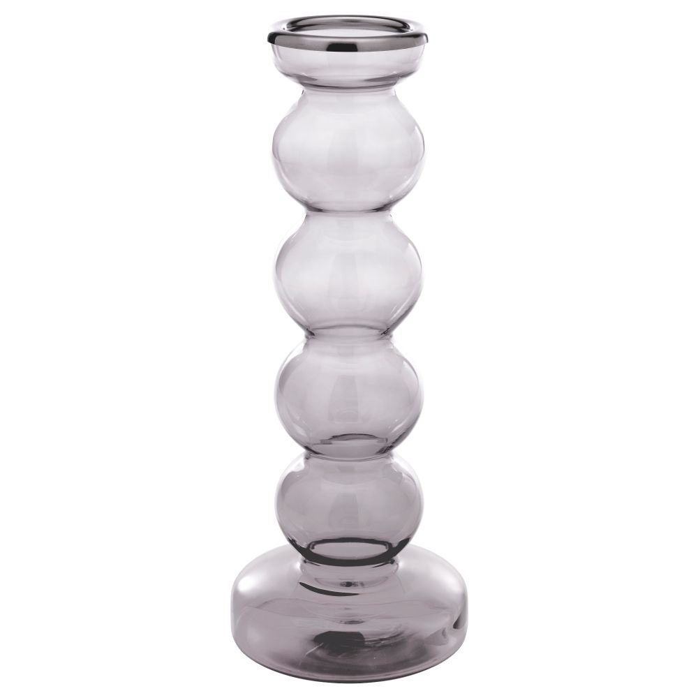 Подсвечник для формовой свечи СИТТНИНГ, серый - фото 1