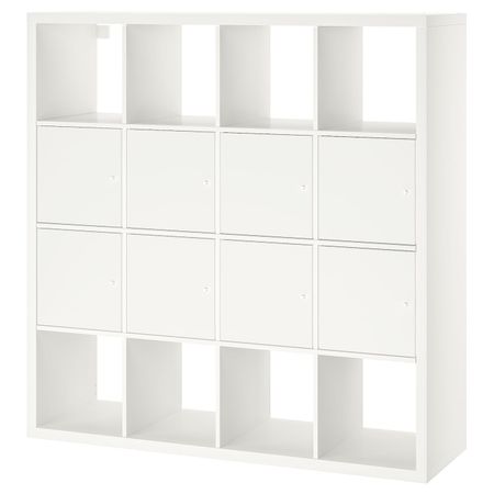 Стеллаж с 8 вставками, белый 147x147 см IKEA КАЛЛАКС 692.269.21