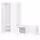 PLATSA Гардероб 4-дверный - белый/Sannidal белый 200x57x191 см