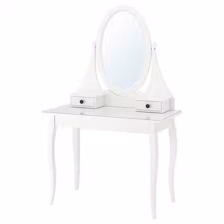 HEMNES Туалетный столик с зркл - белый 100x50 см