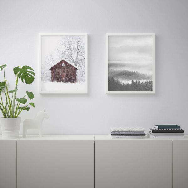 Постер, Снежно, 40x50 см IKEA БИЛЬД 704.566.14 - схема-чертеж с размерами