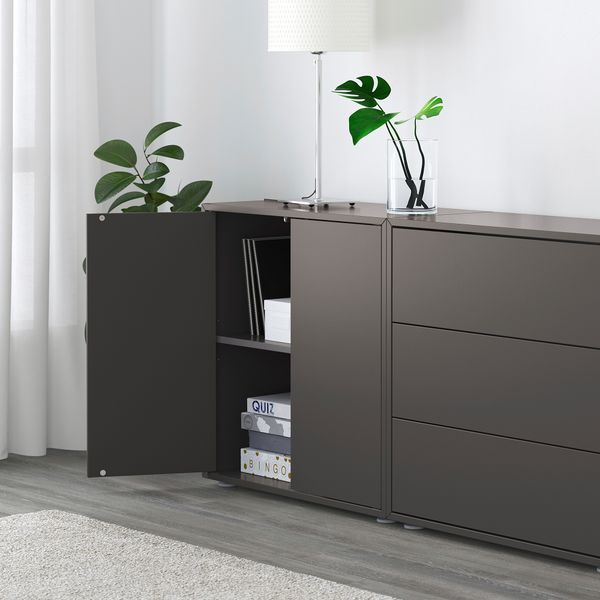 Комбинация шкафов с ножками, 280x35x72 см, темно-серый IKEA EKET ЭКЕТ 591.910.26 - фото 4