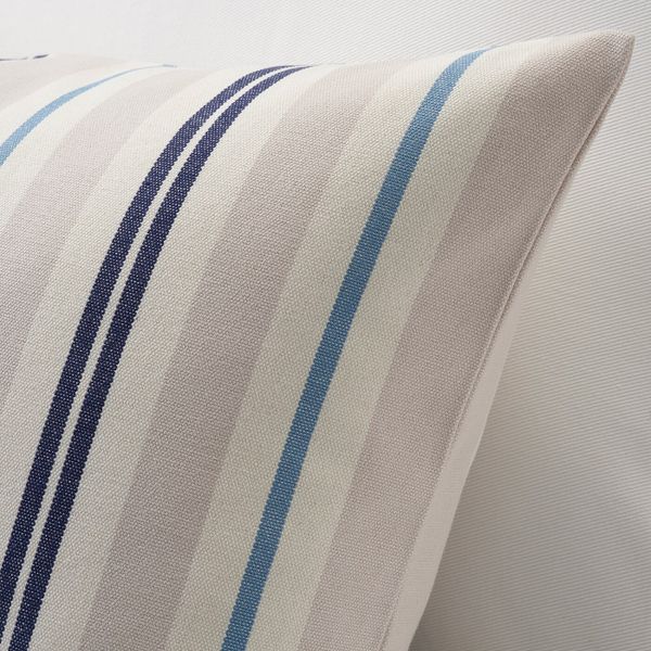 Чехол на подушку, бежевый, синий/в полоску 40x65 см IKEA SMALSTÄKRA СМАЛСТЭКРА 404.474.28 - фото 2