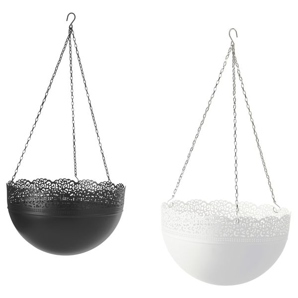 Кашпо подвесное СКУРАР, д/дома/улицы, разные цвета (30 см) - схема-чертеж с размерами