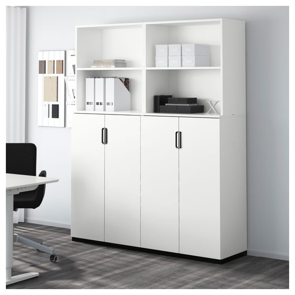 Комбинация для хранения с дверцами ГАЛАНТ, белый (160x200 см) - фото 2