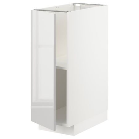 Напольный шкаф с полками, белый/Рингульт светло-серый 30x60 см IKEA METOD МЕТОД 794.468.14