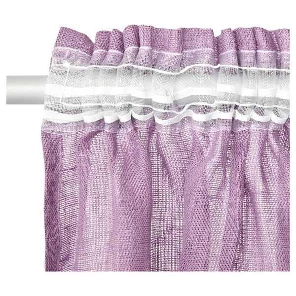 Гардины, 1 пара АРЬЯ, сиреневый (145x270 см) - фото 2