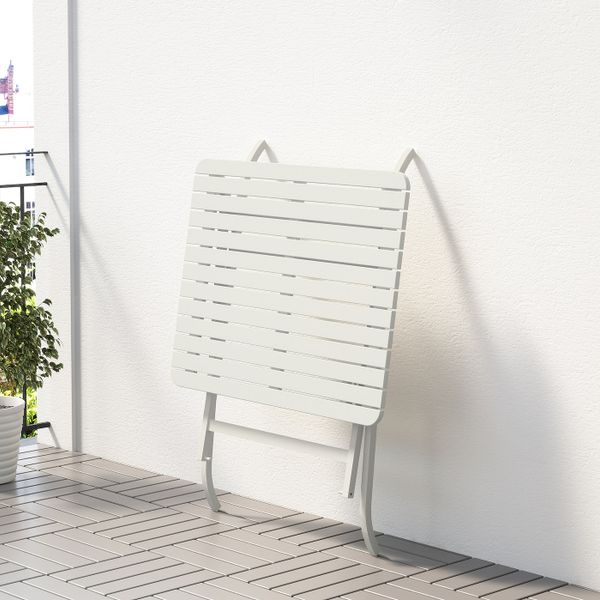 Садовый стол, складной белый 80x62 см IKEA MÄLARÖ МЭЛАРО 703.761.51 - фото 4