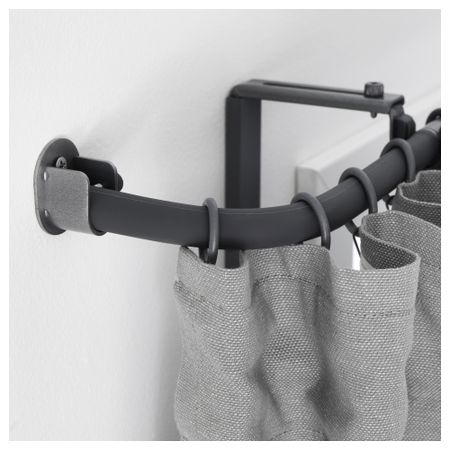 Угловое соединение гардинного карниза РЭККА, серебристый