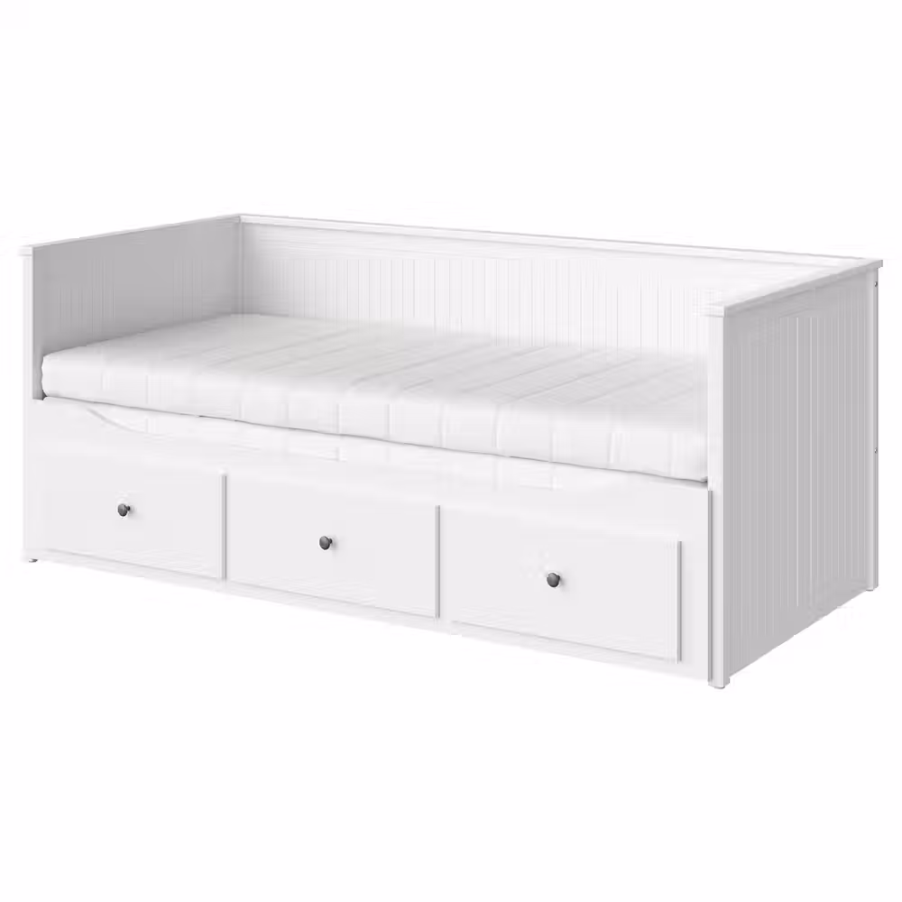 HEMNES Кушетка с 2 матрасами/3ящиками - фото 1