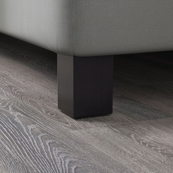 Ножка, черная морилка, 10 см IKEA BRENNÅSEN 202.996.88 - схема-чертеж с размерами