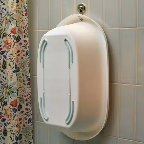 LÄTTSAM Ванночка детская - белый/бирюзовый - фото 4