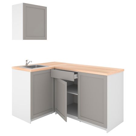 Кухня, серый 120x180x220 см IKEA KNOXHULT КНОКСХУЛЬТ 594.045.89