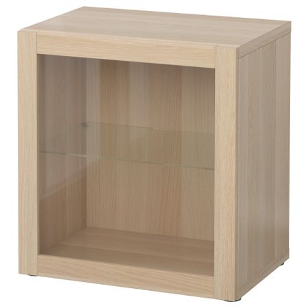 Стеллаж со стеклянная дверью, 60x42x64 cm IKEA BESTÅ БЕСТО 690.476.51