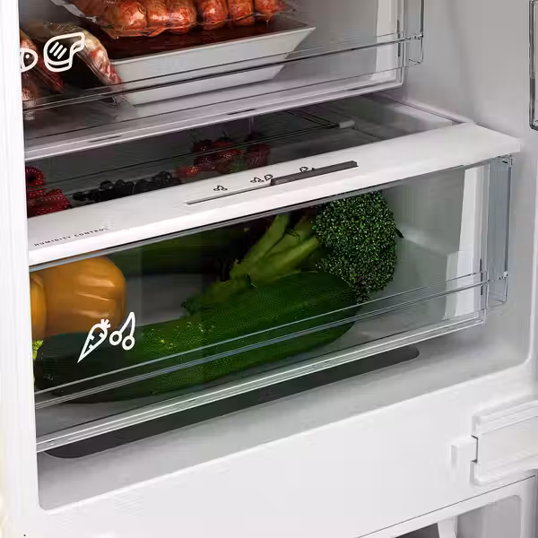 ÖVERNÄS ОВЕРНЭС Холодильник/ морозильник - IKEA 700 встраиваемый 193/74 л - фото 5