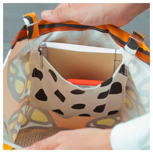 Сумка ТРЕБЛАД, оранжевый, белый/черный - фото 2