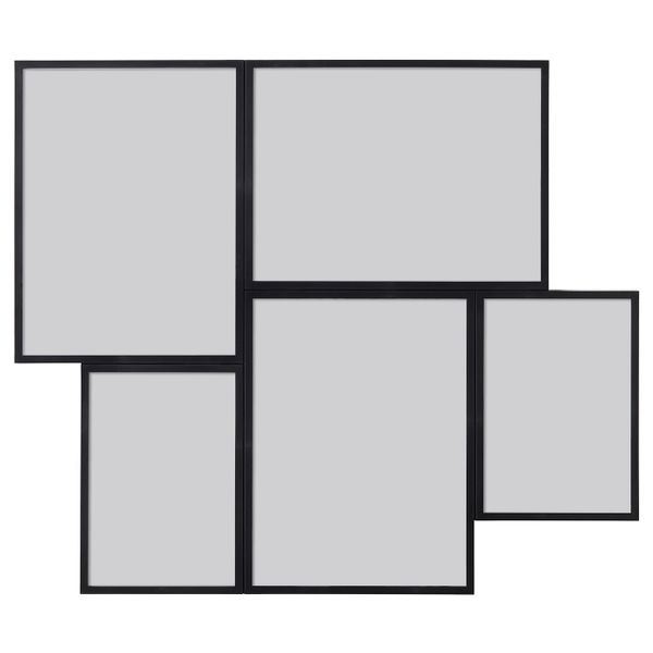 Рама для коллажа на 5 фото, черный IKEA ВАРЕКИЛЬ 003.825.89 - фото 2