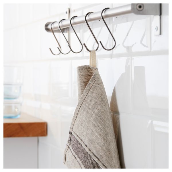 Полотенце кухонное ВАРДАГЕН, бежевый (50x70 см) - схема-чертеж с размерами