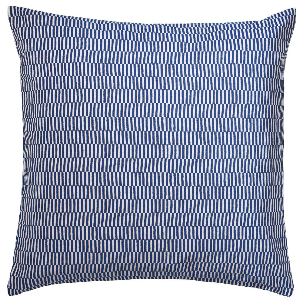 Подушка СТОКГОЛЬМ 2017, в полоску синий, белый (50x50 см) - фото 1