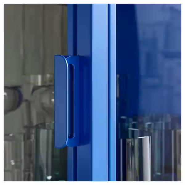 RUDSTA Шкаф-витрина - синий 42x37x155 см - фото 4