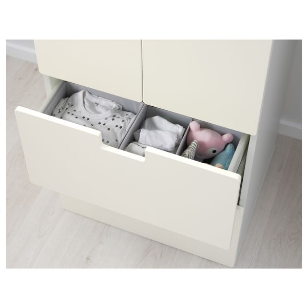 Комбинация для хранения с дверцами, ящиками СТУВА, белый, белый (60x50x192 см) - фото 3