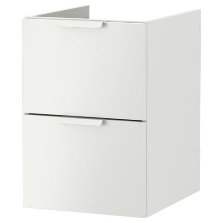 Шкаф для раковины с 2 ящиками, 40x47x58 см, белый IKEA GODMORGON ГОДМОРГОН 003.246.60